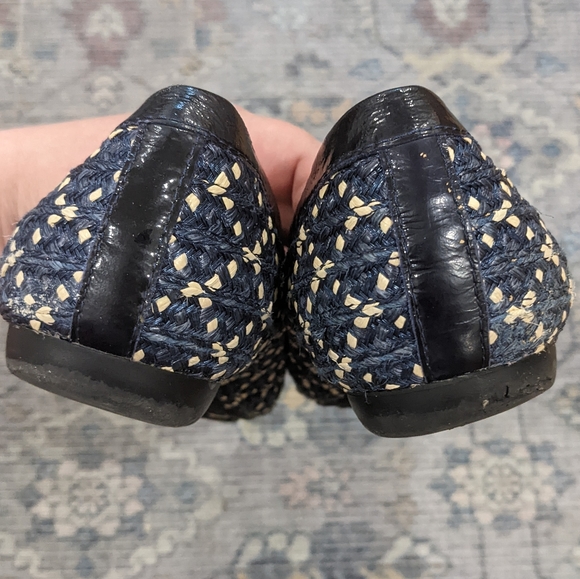 Eric Javits | Raffia and leather woven loafers - Picture 7 of 7